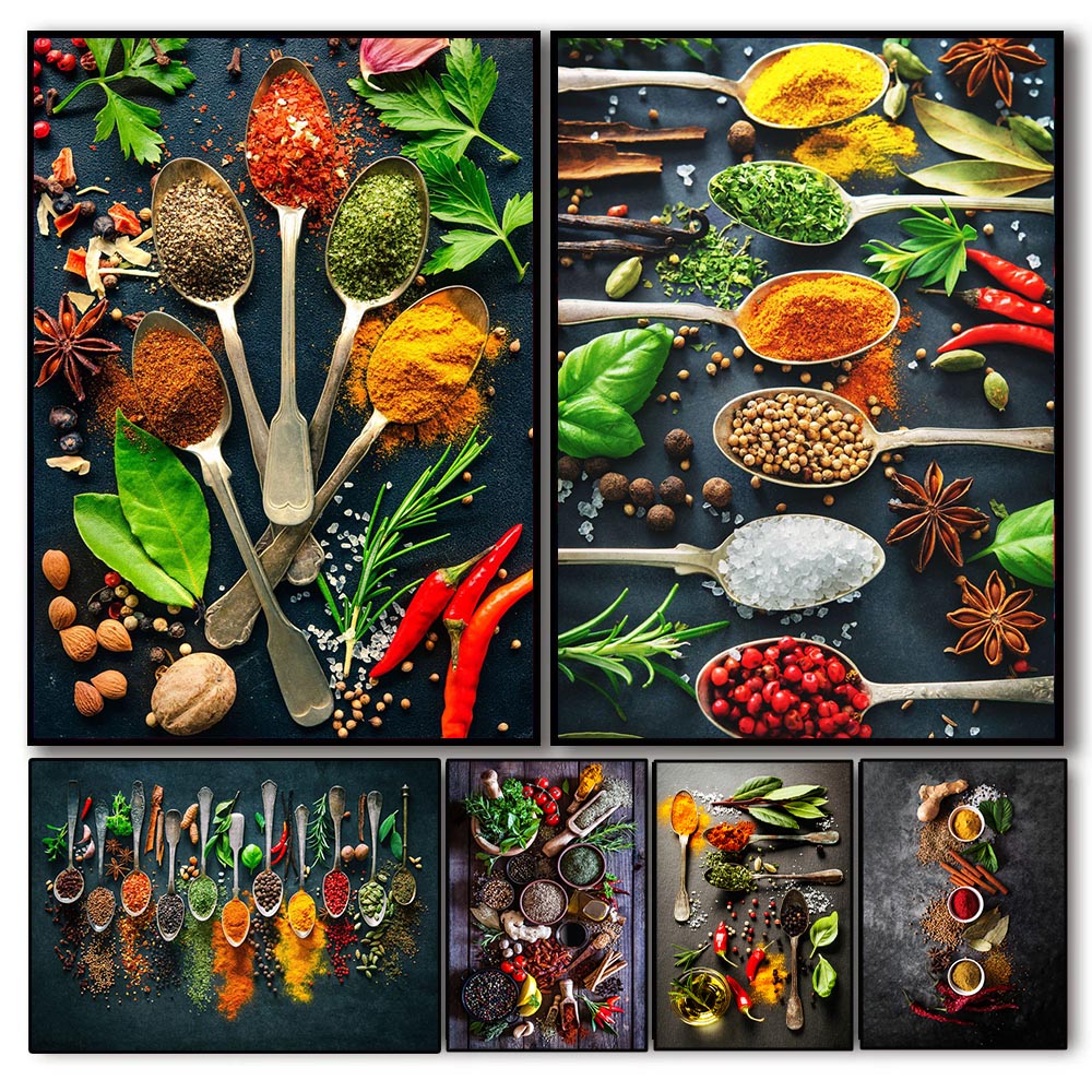 Home Cooking Oil - Картина на холсте с изображением трав