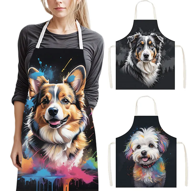 Home Cooking Dog Food - Кухонный Фартук Corgi / Bichon Frise