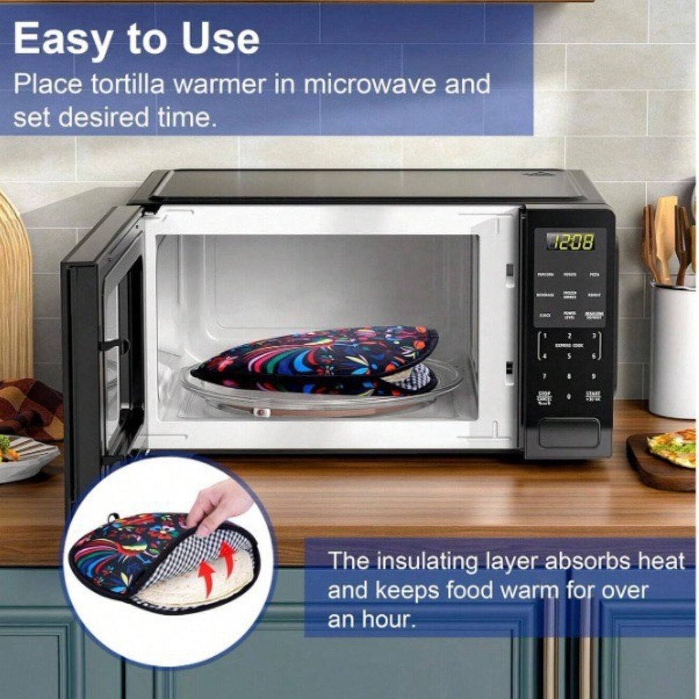 Tortilla Warmer Cloth - Портативная термосумка для тортильи 30 см,