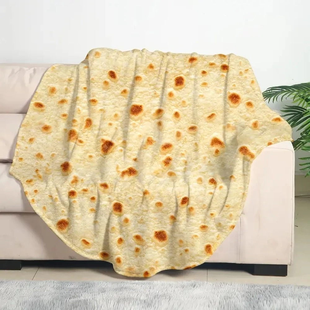Tortilla Warmer Cloth - Фланелевое одеяло с принтом тортильи, квадратное