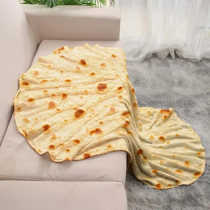 Tortilla Warmer Cloth - Многоразмерное забавное круглое одеяло с кукурузной