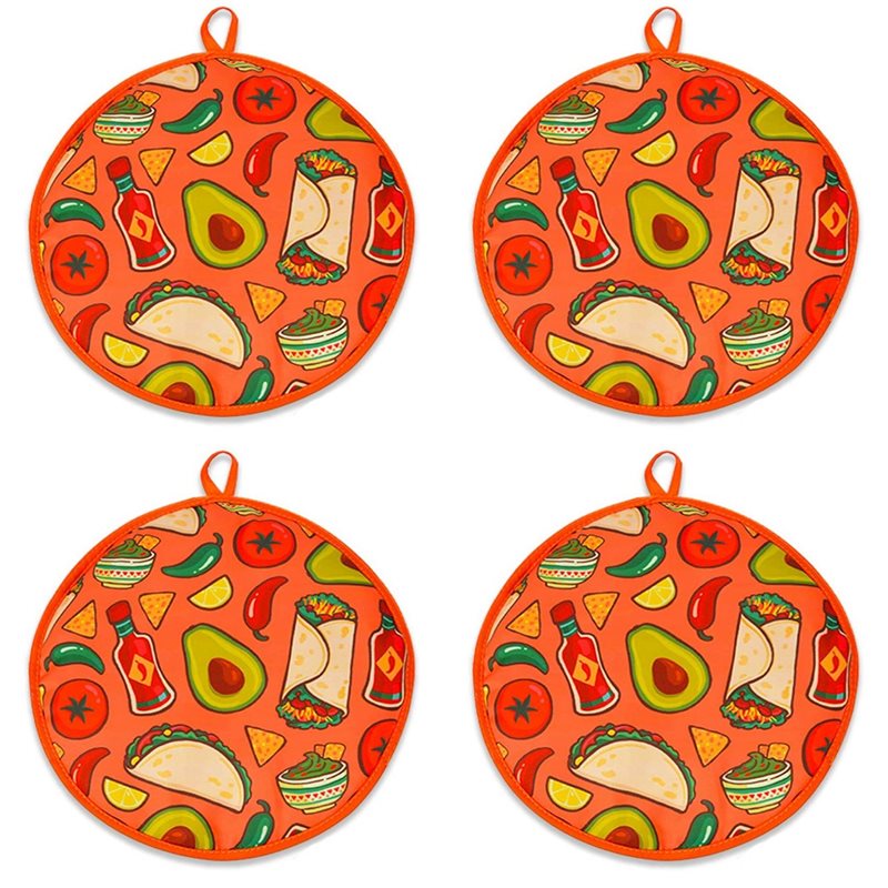 CQMF-4Pcs 12-дюймовые тканевые – обзор и цена Tortilla Warmer Cloth
