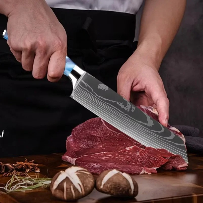 Дамасский узорный лазерный ста – обзор и цена Home Cooking In Japanese